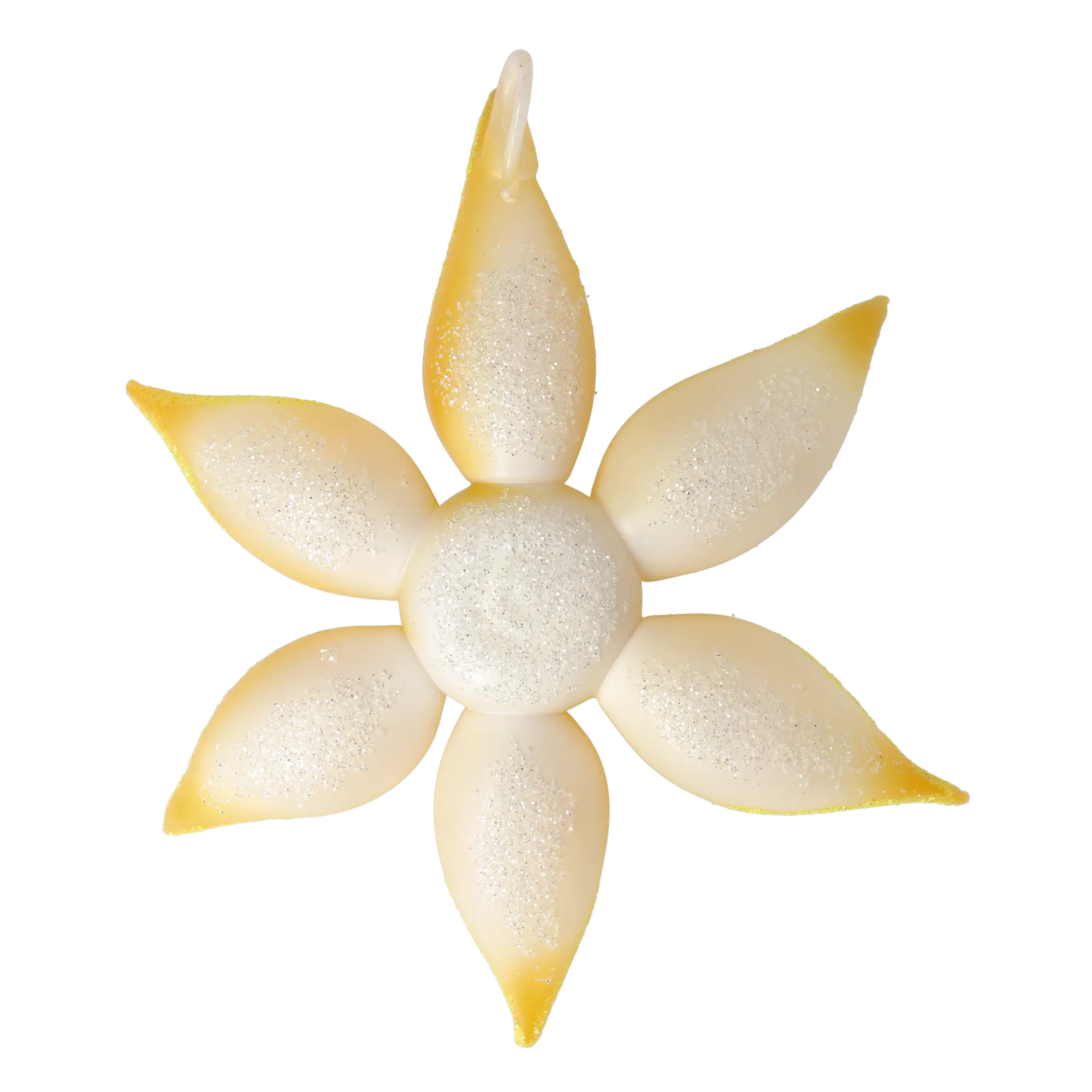 Radiant Amber Lily Premium christmas glass ornament 2021-085