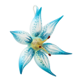 Załaduj obraz do przeglądarki galerii, Azure Starlight Lily Premium christmas glass ornament 2021-087
