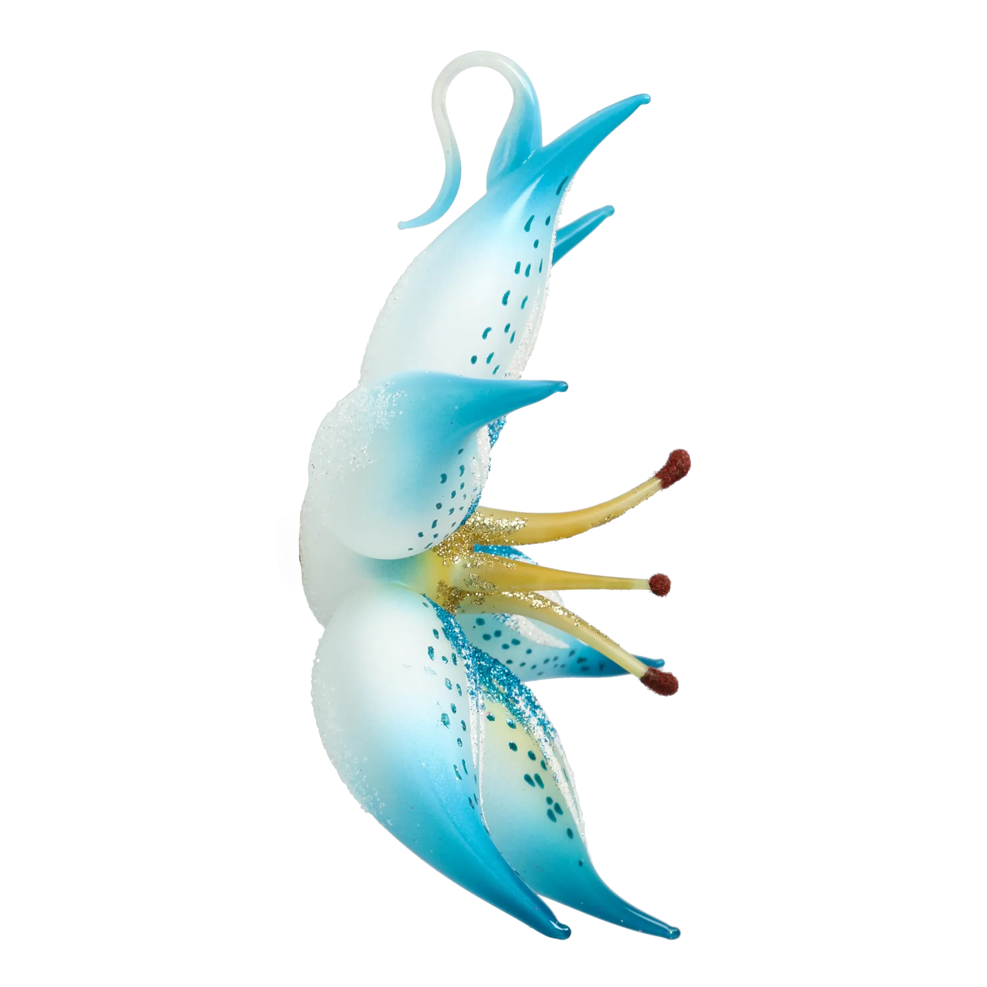 Azure Starlight Lily Premium christmas glass ornament 2021-087