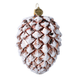 Załaduj obraz do przeglądarki galerii, Winter Cone. Handmade Glass Christmas ornament. 2021-108
