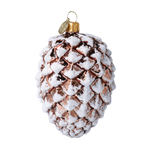 Bronzed Winter Silence | Hand-Painted Glass Ornament | Blubom 2021-108