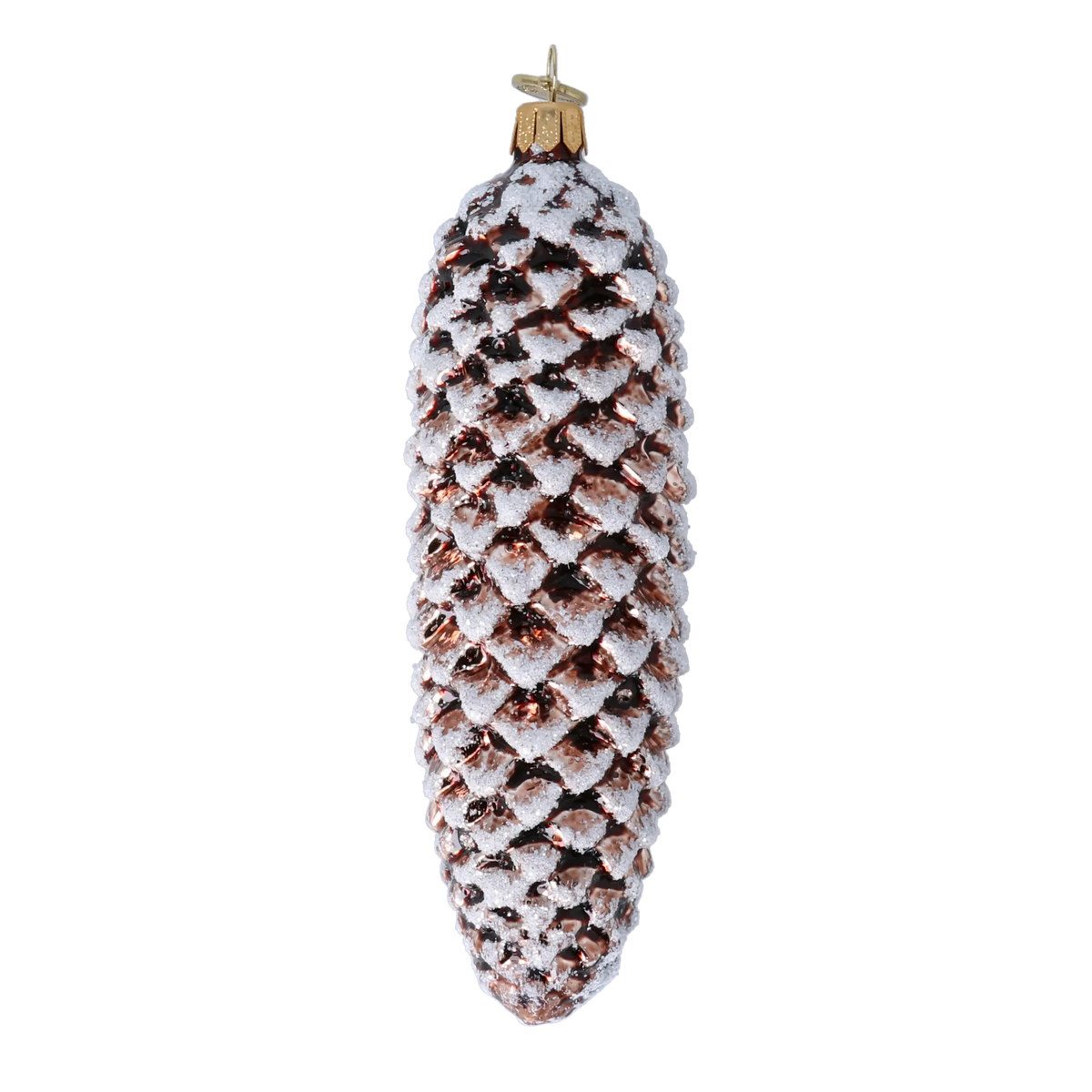 Dormant Alpine Bronze | Hand-Painted Glass Ornament | Blubom 2021-123