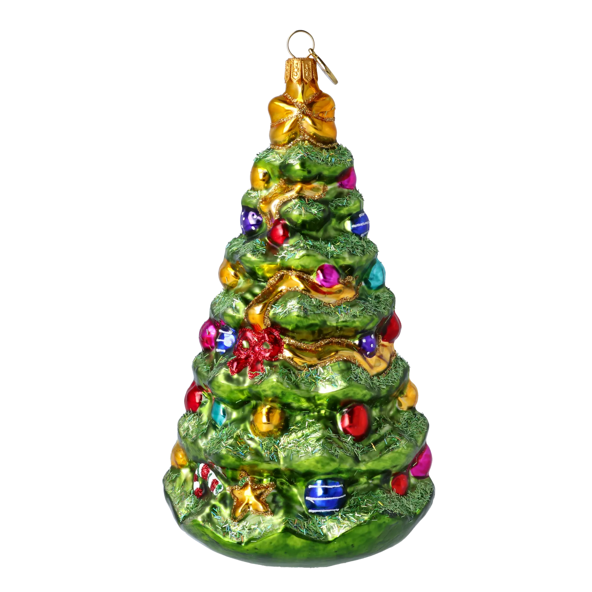 Emerald Jeweled Fir Premium christmas glass ornament 2021-129