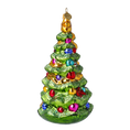 Load image into Gallery viewer, Emerald Jeweled Fir Premium christmas glass ornament 2021-129
