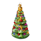 Verdant Jubilee Pine | Hand-Painted Glass Ornament | Blubom 2021-129