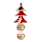 Ruby Frost Silence | Hand-Painted Glass Ornament | Blubom 2021-130
