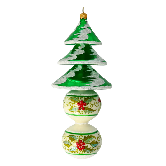 Christmas Tree. Handmade Glass Christmas ornament. 2021-131