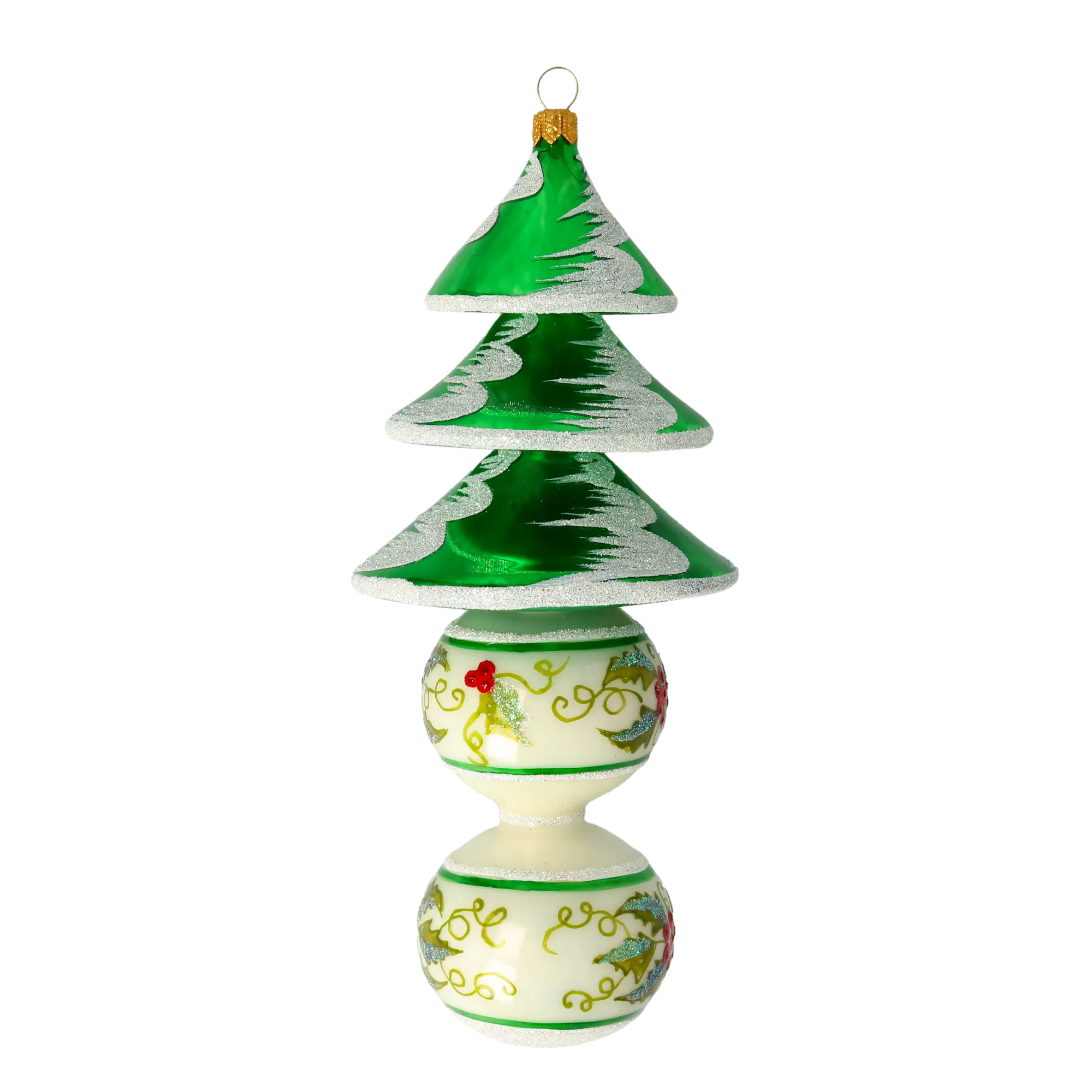 Christmas Tree. Handmade Glass Christmas ornament. 2021-131