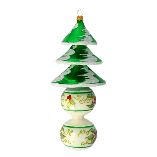Christmas Tree. Handmade Glass Christmas ornament. 2021-131