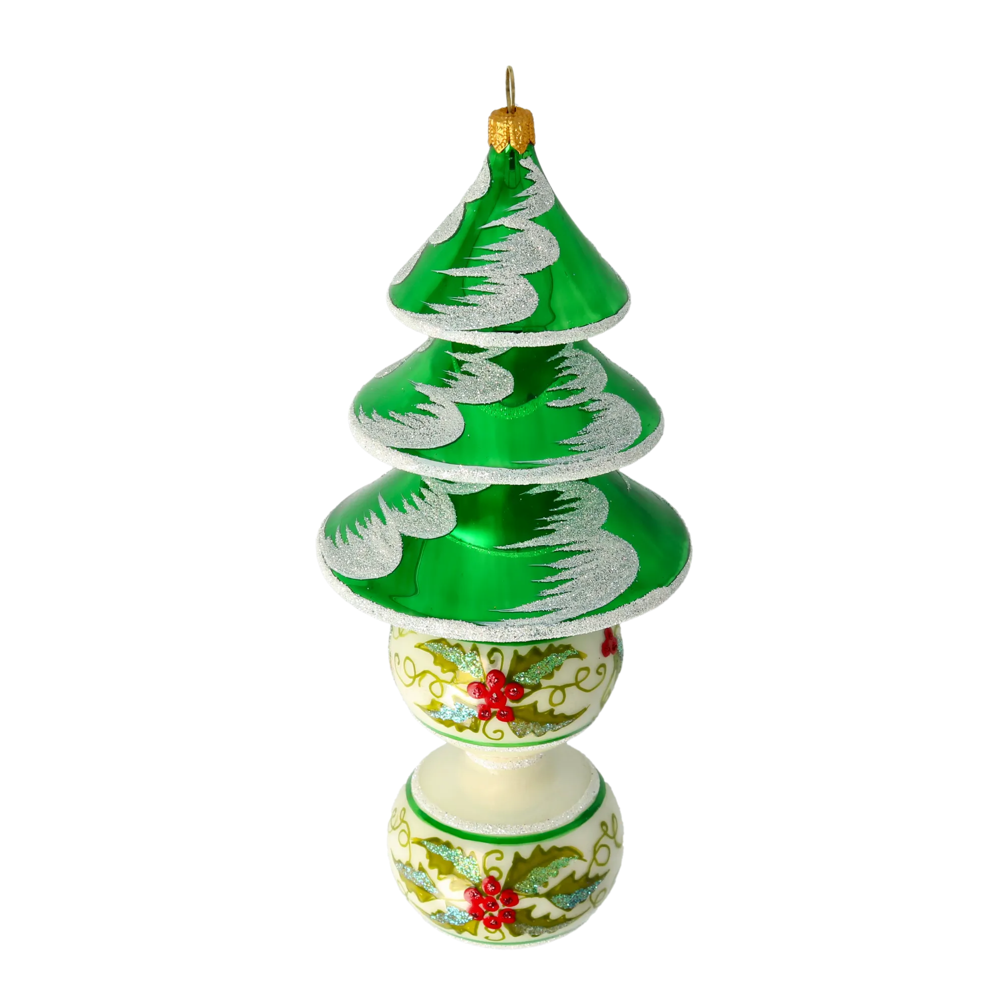 Christmas Tree. Handmade Glass Christmas ornament. 2021-131