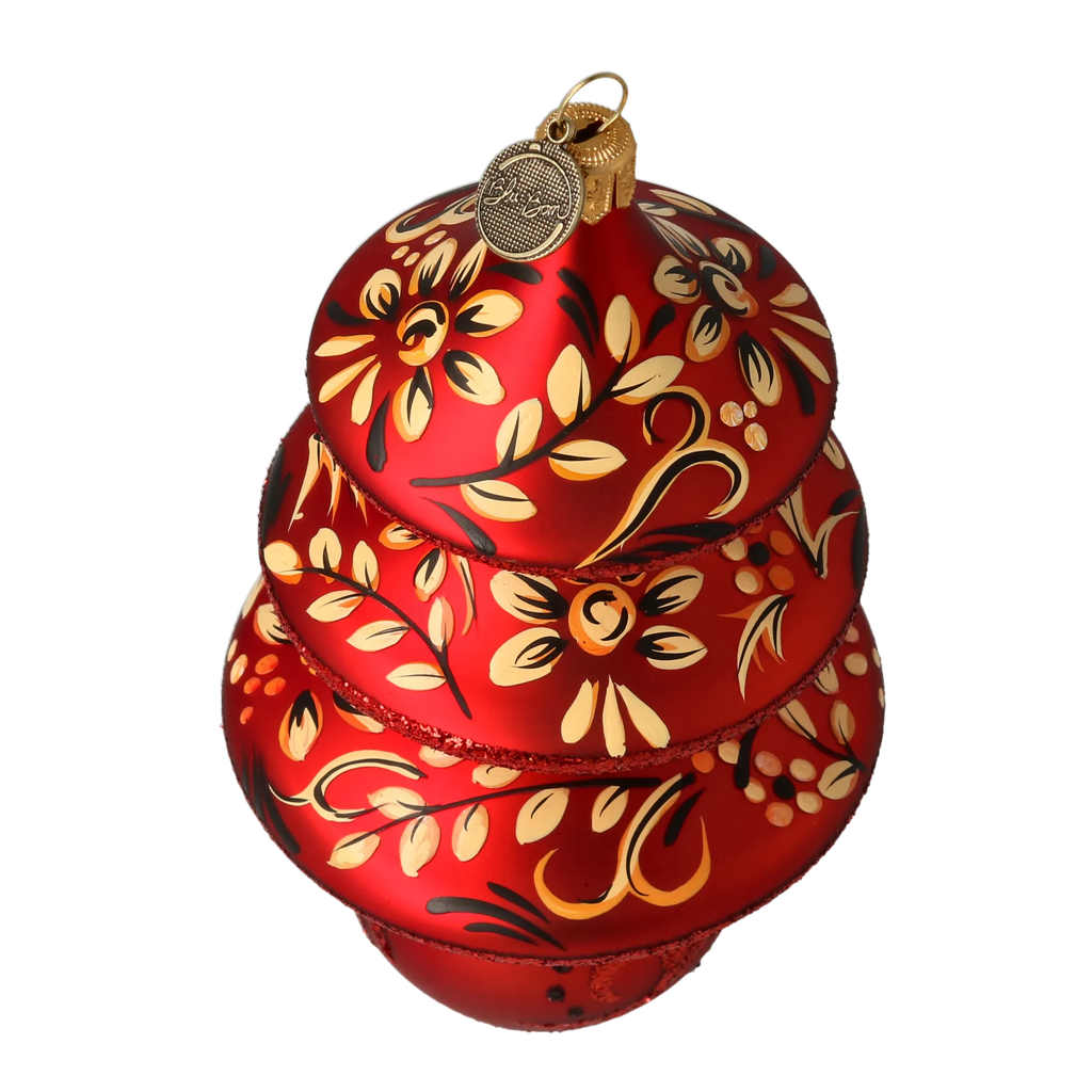 Cinnabar Folklore | Hand-Painted Glass Ornament | Blubom 2021-133