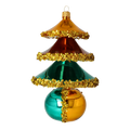 Gilded Bronze Resonance | Hand-Painted Glass Ornament | Blubom 2021-136