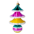Load image into Gallery viewer, Prismatic Jewel Stylized Tree Premium christmas glass ornament 2021-137
