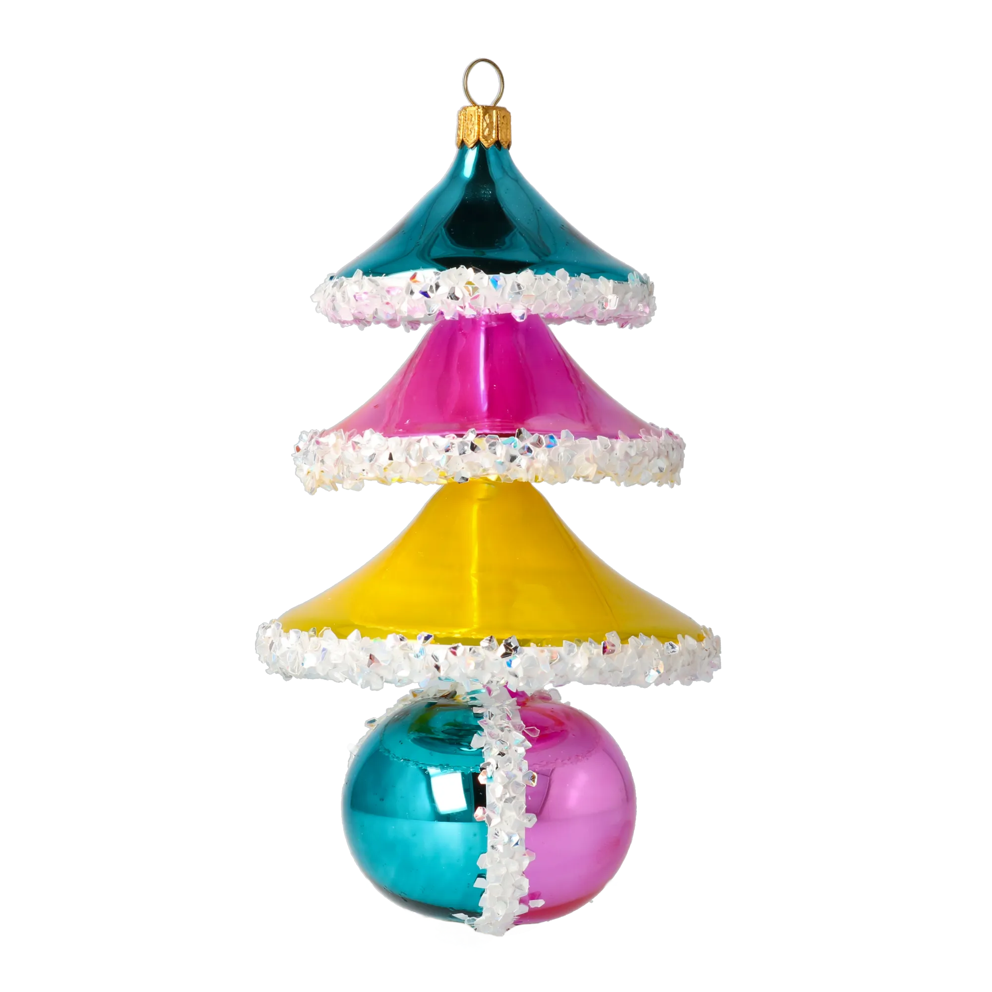 Sweetberry Tree Handmade Glass Christmas ornament free blown glass 2021-140