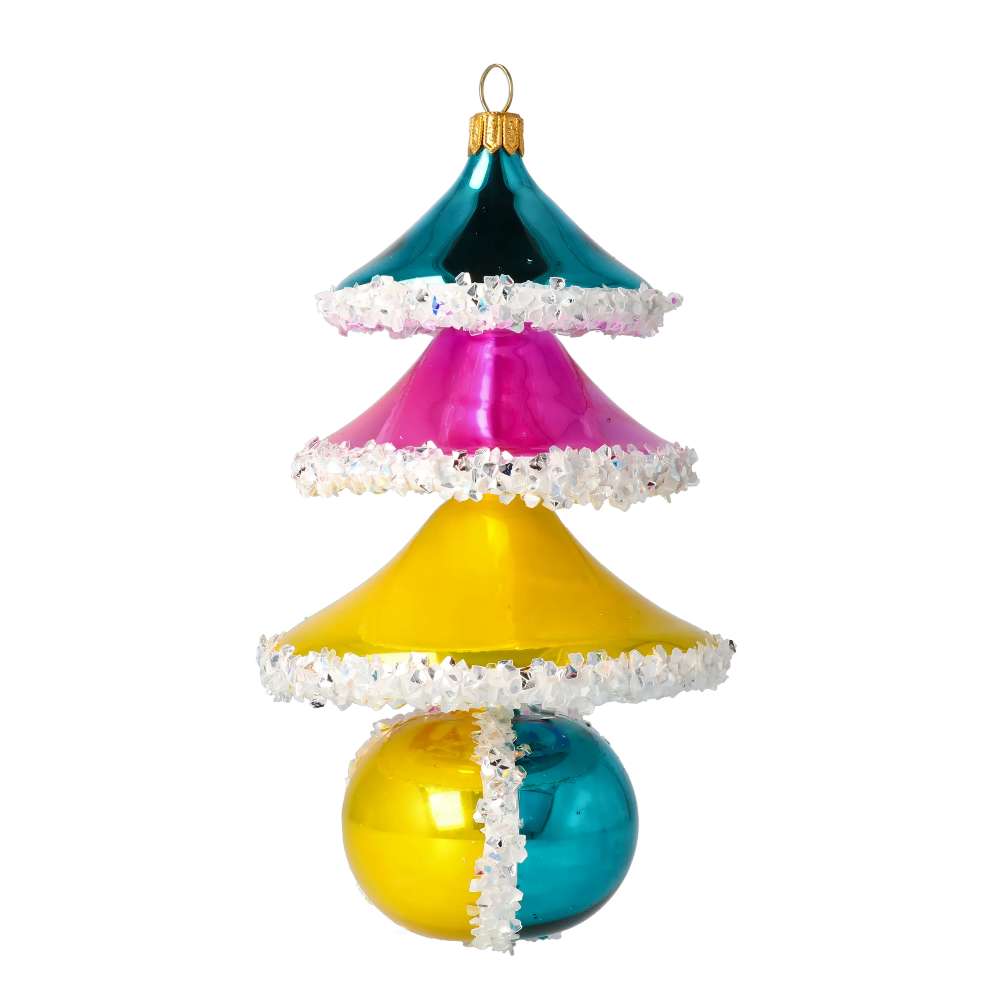 Sweetberry Tree Handmade Glass Christmas ornament free blown glass 2021-140