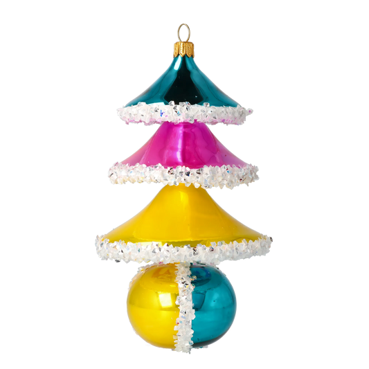 Sweetberry Tree Handmade Glass Christmas ornament free blown glass 2021-140