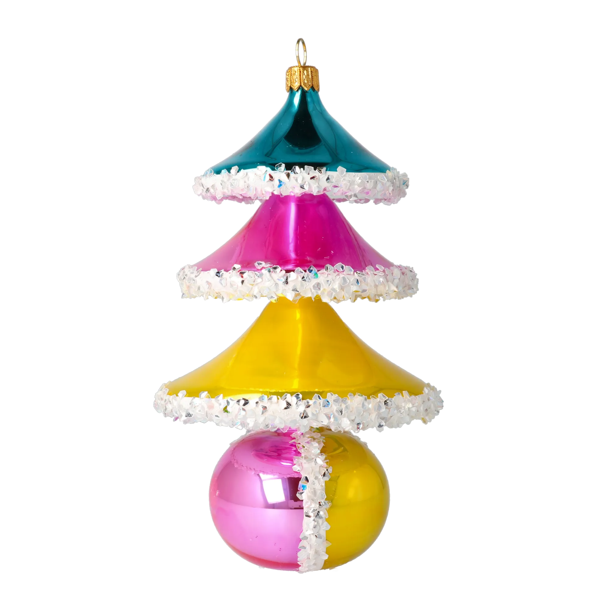 Sweetberry Tree Handmade Glass Christmas ornament free blown glass 2021-140