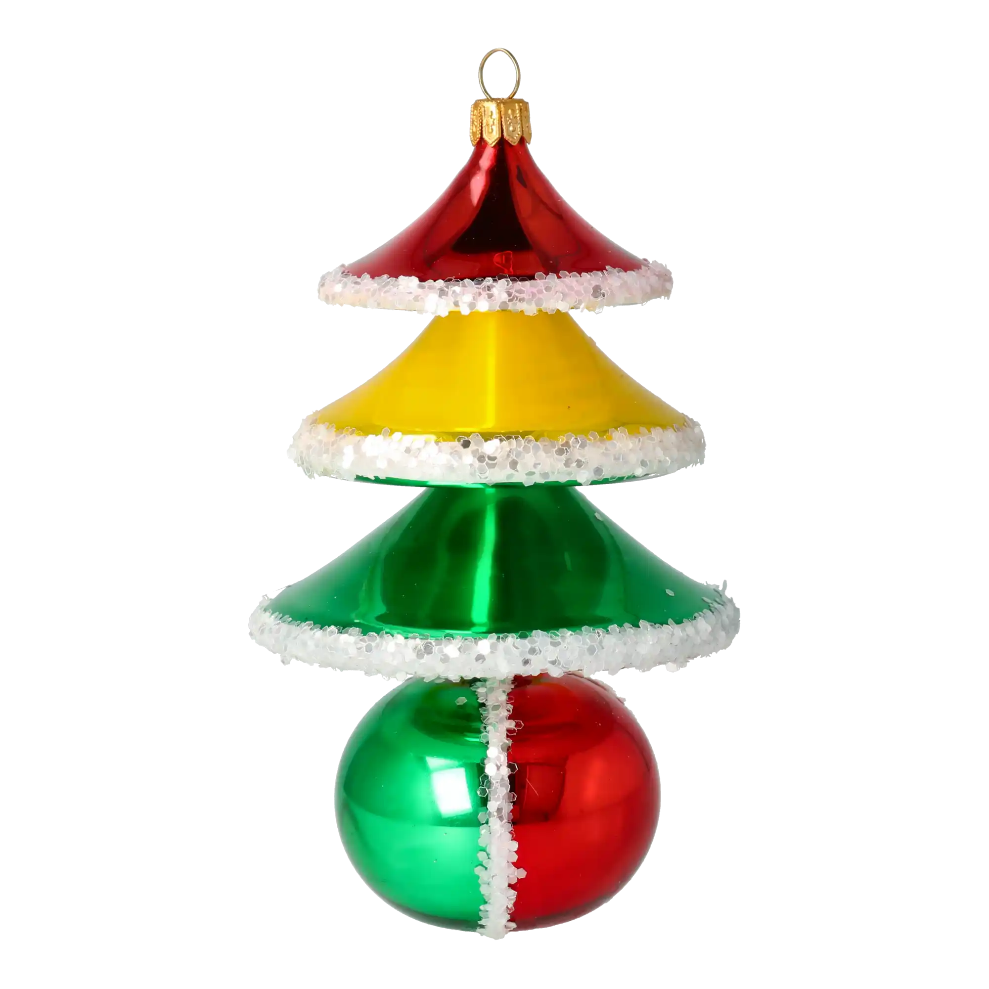 Wolno-dmuchana Kolorowa Choinka Szklana Ozdoba