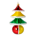 Load image into Gallery viewer, Festive Prism Tree Handmade Glass Christmas ornament 2021-141
