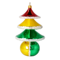 Load image into Gallery viewer, Festive Prism Tree Handmade Glass Christmas ornament 2021-141

