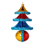 Cobalt Dawn Chorus | Hand-Painted Glass Ornament | Blubom 2021-146