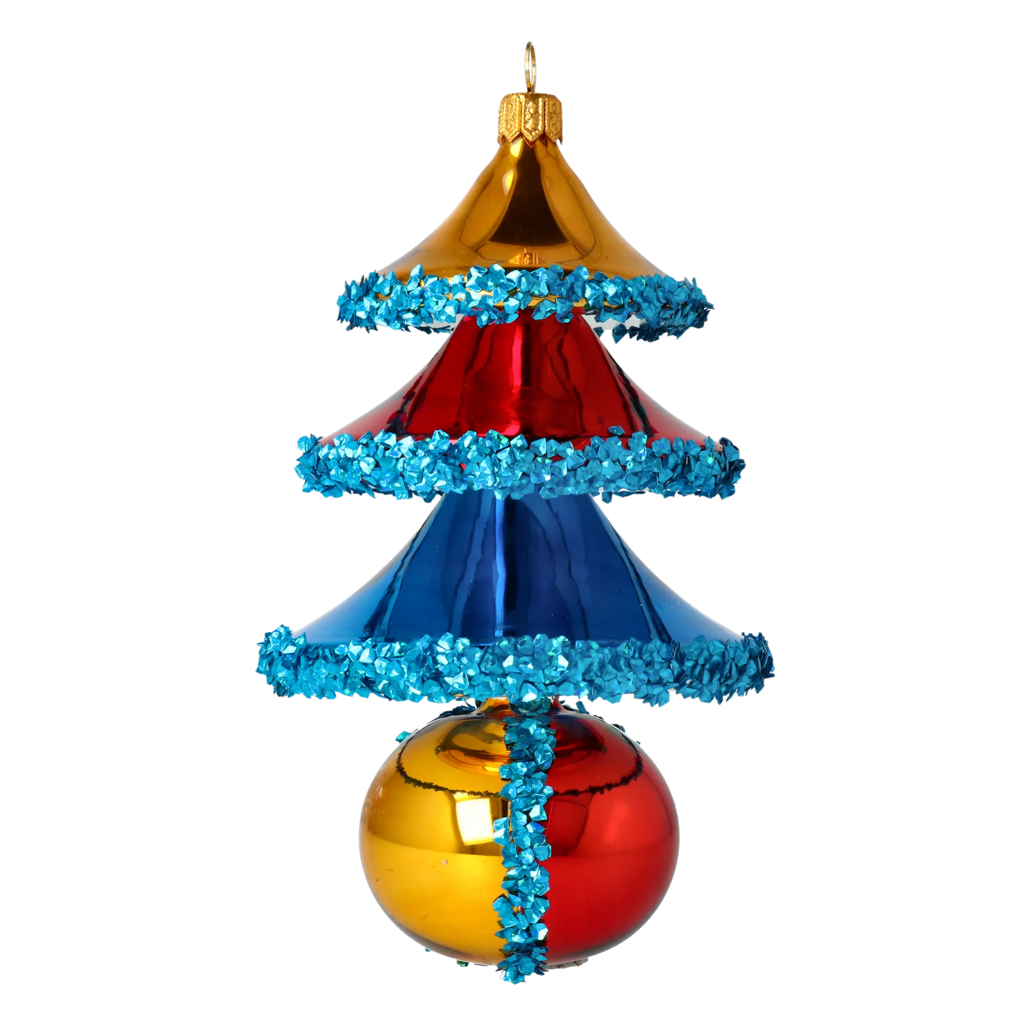 Jewel Prism Tree Handmade Glass Christmas ornament 2021-146
