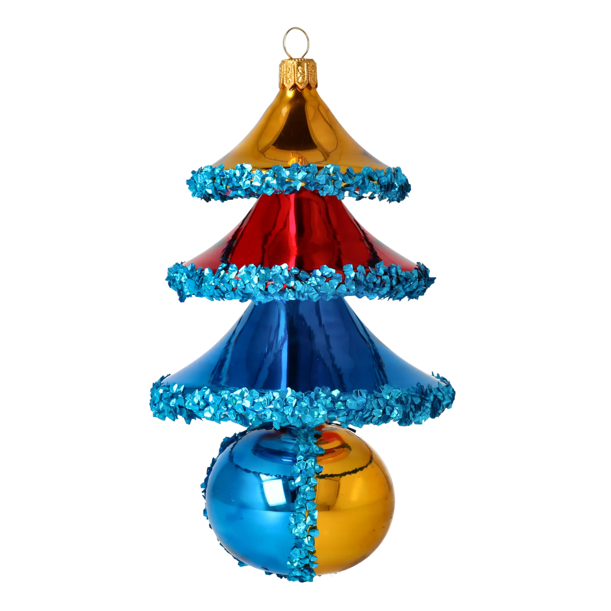 Jewel Prism Tree Handmade Glass Christmas ornament 2021-146