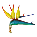 Imperial Tropic Plume | Hand-Painted Glass Ornament | Blubom 2021-147