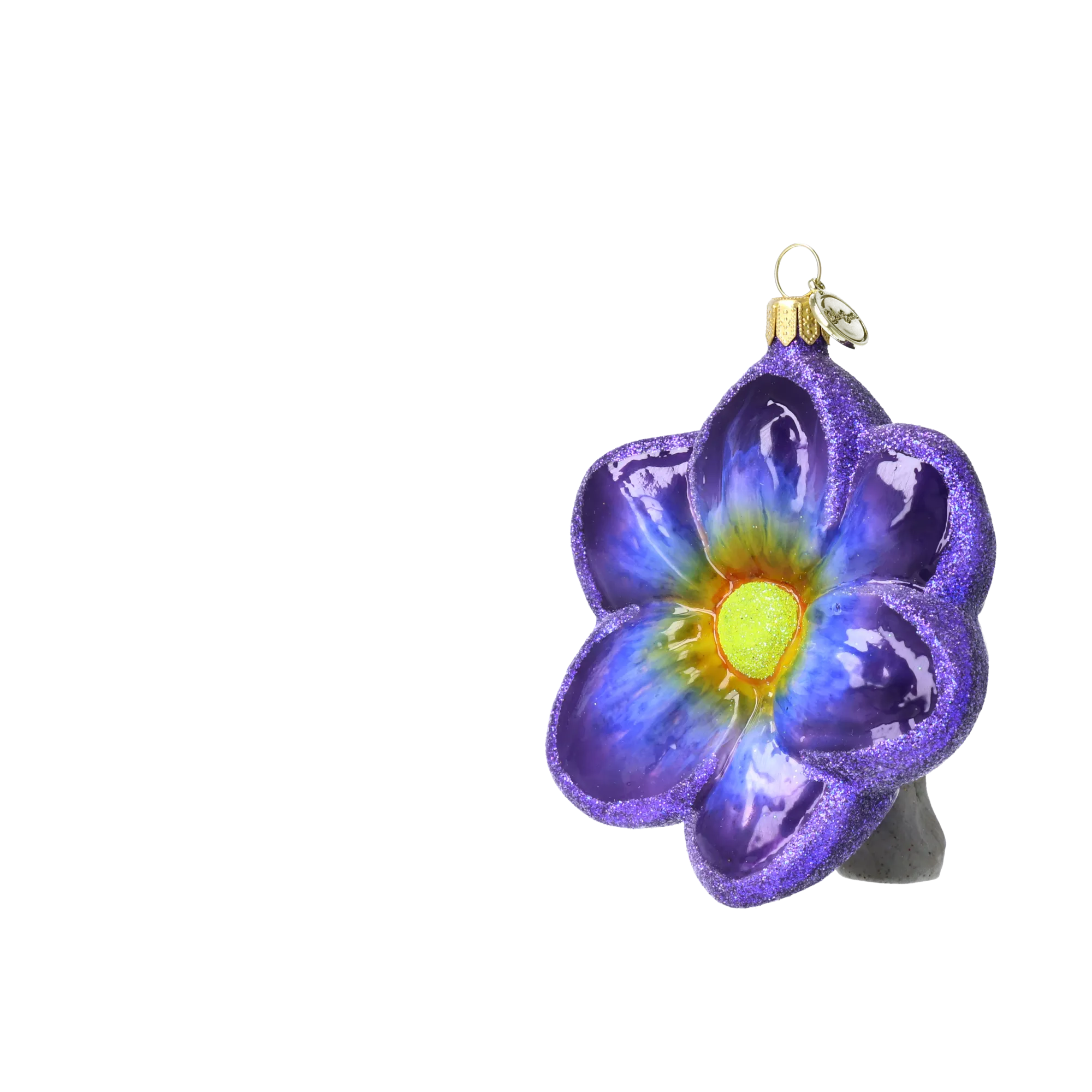 Royal Amethyst Blossom Premium christmas glass ornament 2021-152