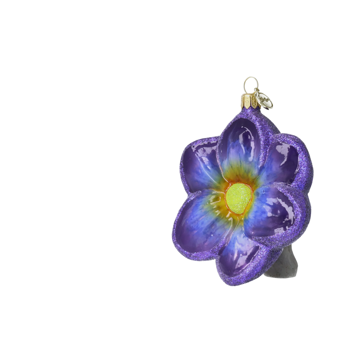 Indigo Dusk Blossom | Hand-Painted Glass Ornament | Blubom 2021-152