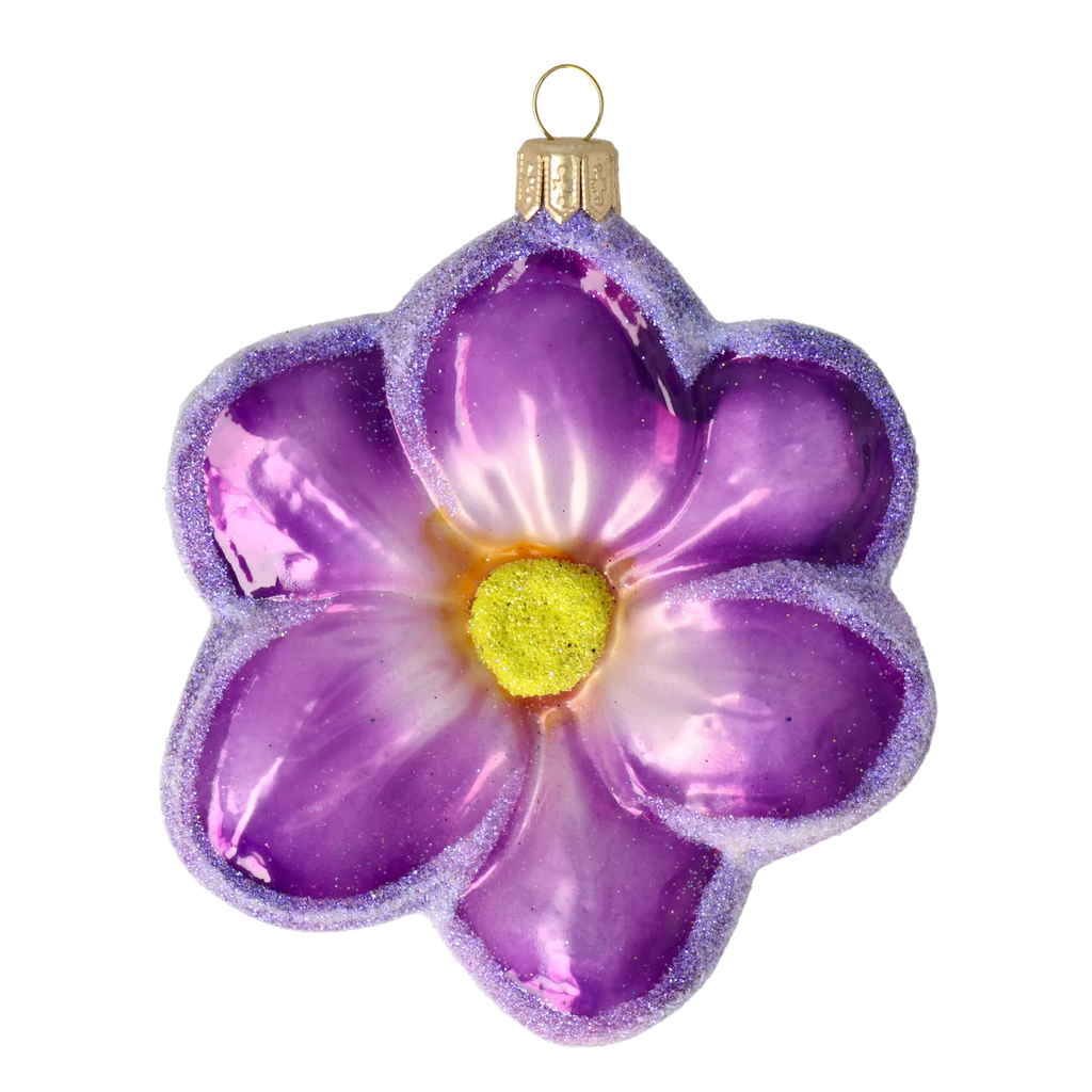 Amethyst Morning Stillness | Hand-Painted Glass Ornament | Blubom 2021-153