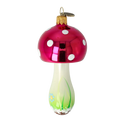 Dapper Crimson Sprout | Hand-Painted Glass Ornament | Blubom 2021-159
