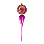 Orchid Midnight Pulse | Hand-Painted Glass Ornament | Blubom 2021-164