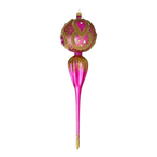 Orchid Midnight Pulse | Hand-Painted Glass Ornament | Blubom 2021-164