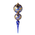 Azure Solar Echo | Hand-Painted Glass Ornament | Blubom 2021-169