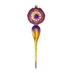 Amethyst Solstice | Hand-Painted Glass Ornament | Blubom 2021-174