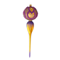 Load image into Gallery viewer, Royal Amethyst Drop Handmade Glass Christmas ornament Retro Glass Reflector Ornament 2021-174
