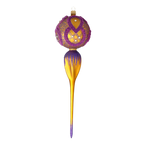 Amethyst Solstice | Hand-Painted Glass Ornament | Blubom 2021-174
