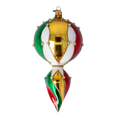 Load image into Gallery viewer, Aurora Crown Jewel Handmade Glass Christmas ornament free blowing 2021-175
