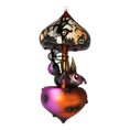 Załaduj obraz do przeglądarki galerii, Midnight Bat Carousel Halloween  Spider Carousel Handmade Glass Christmas ornament 2021-206
