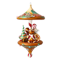 Jovial Spice Procession | Hand-Painted Glass Ornament | Blubom 2021-212