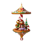 Jovial Spice Procession | Hand-Painted Glass Ornament | Blubom 2021-212