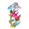 Load image into Gallery viewer, Ocean Fairytale Carousel Handmade Glass Christmas ornament
