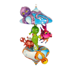 Vivid Reef Procession | Hand-Painted Glass Ornament | Blubom 2021-213