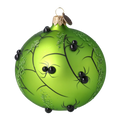 Załaduj obraz do przeglądarki galerii, Halloween spider web. Handmade Glass Christmas ornament. 2021-221
