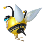 Solemn Garden Muse | Hand-Painted Glass Ornament | Blubom 2022-002