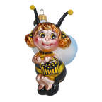 Radiant Honey Scout | Hand-Painted Glass Ornament | Blubom 2022-005