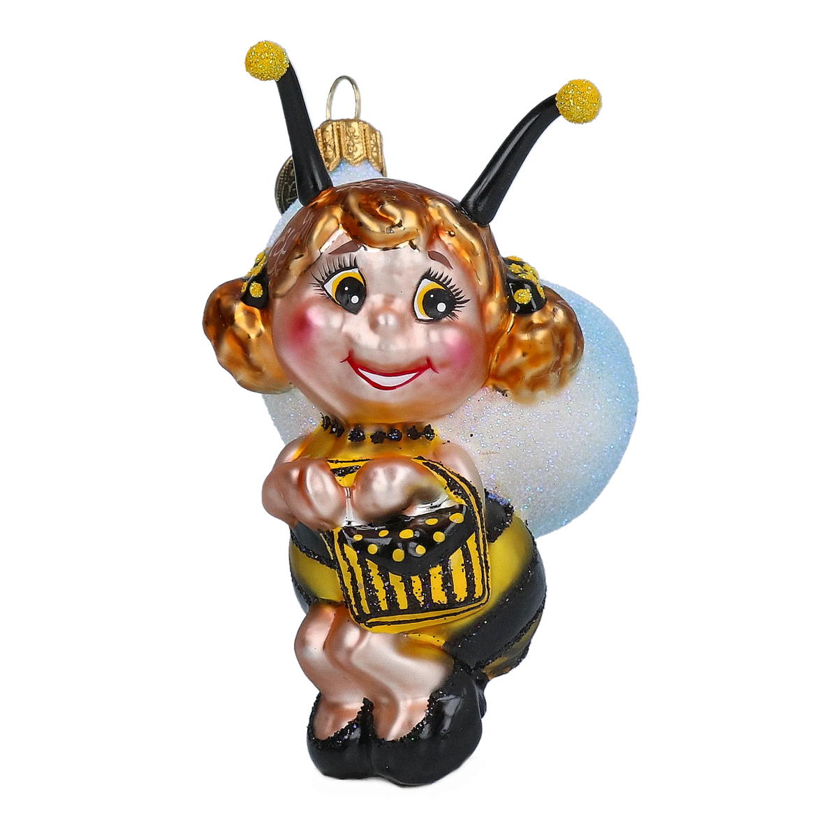 Radiant Honey Scout | Hand-Painted Glass Ornament | Blubom 2022-005