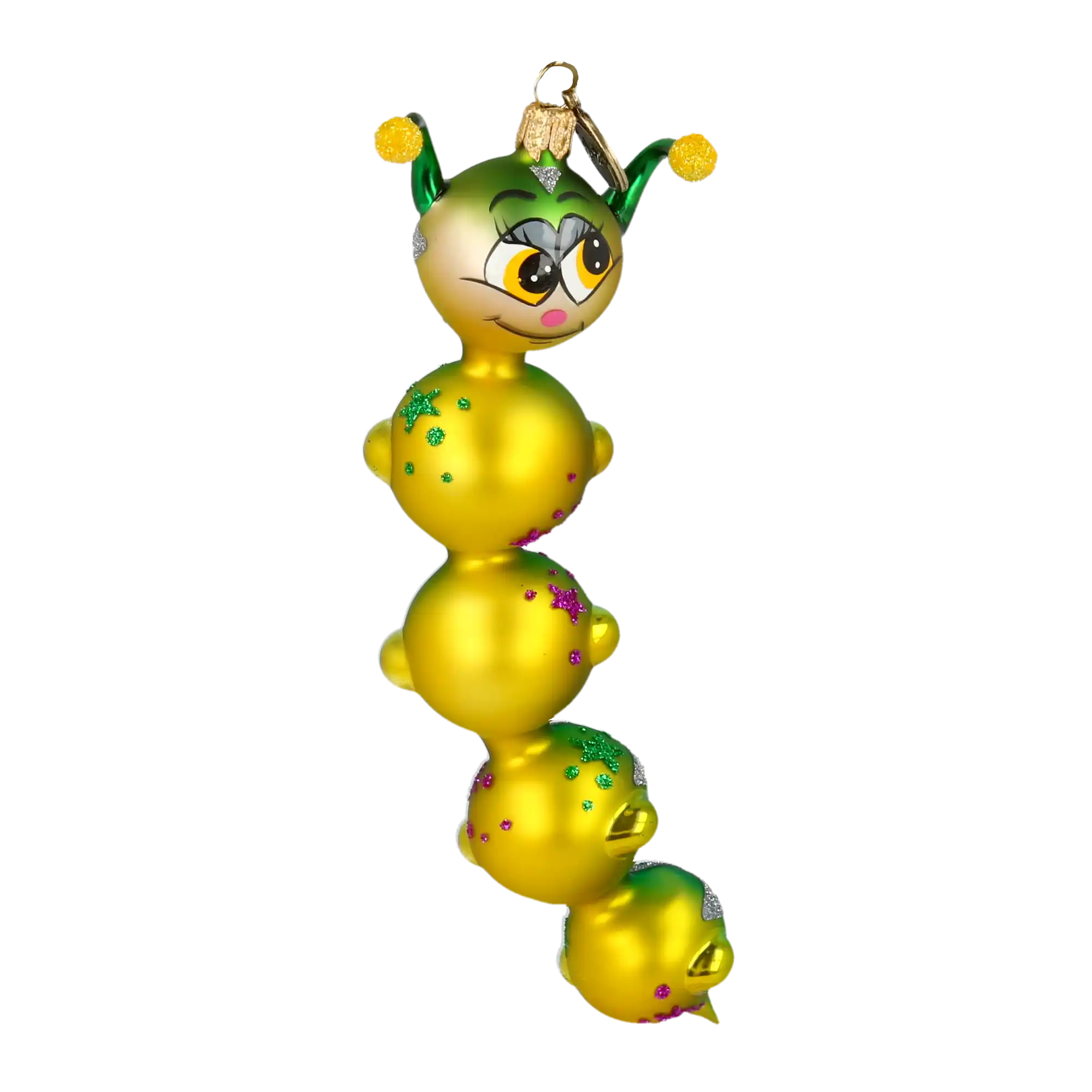 Gąsienica Gwiazda Rocka Szklana Ozdoba Dżdżownica