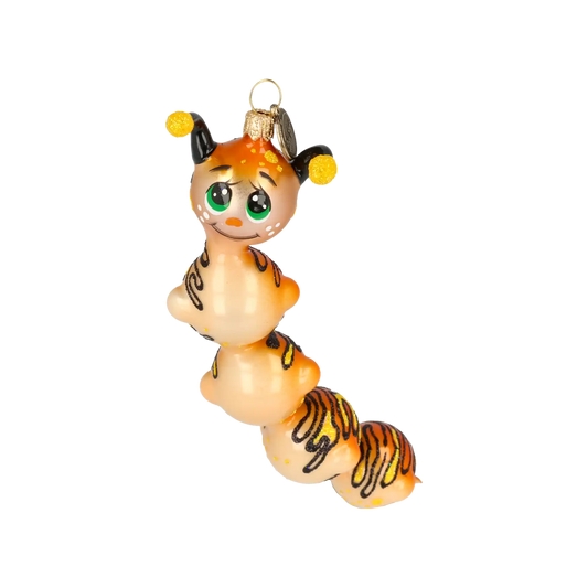 Gąsienica Tygrysek Szklana Ozdoba Dżdżownica